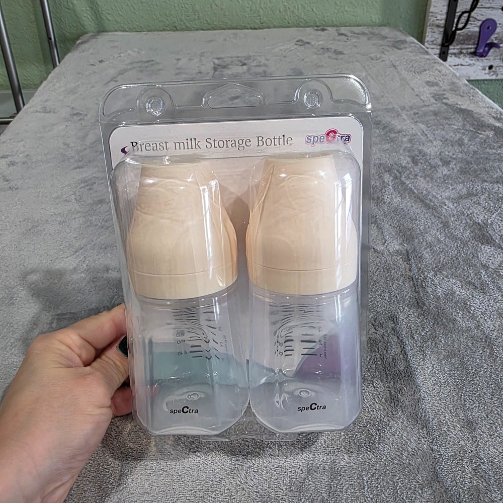 Spectra Set of 2 Breast Milk Storage Bottles (5oz each) NEW - Picture 4 of 4